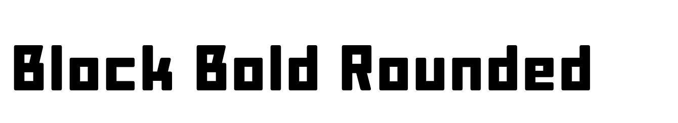 Block Bold Rounded